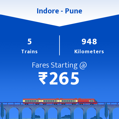 pune indore travel time